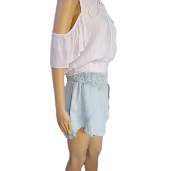 NEW!Guess XL blue smock tulip shorts - Picture 3 of 12